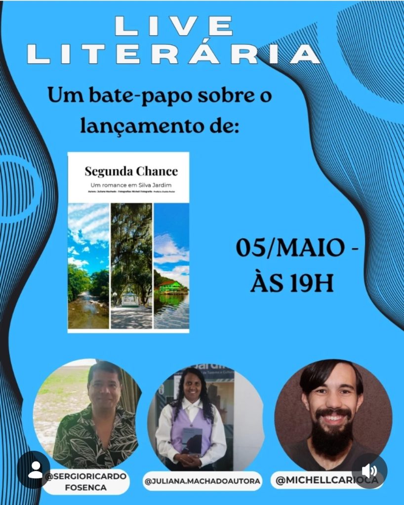 Live Literária – Livro “Segunda Chance” – 05/05/26