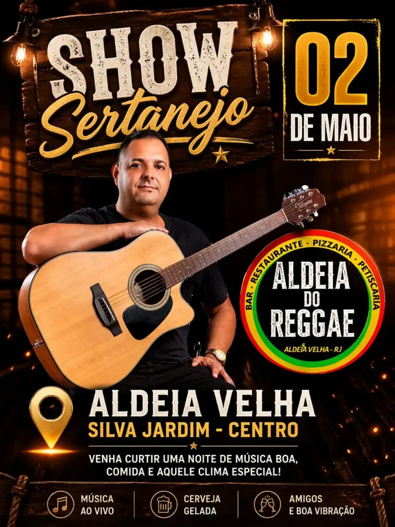 Show Sertanejo – Bar do Reggae – 02/05/26