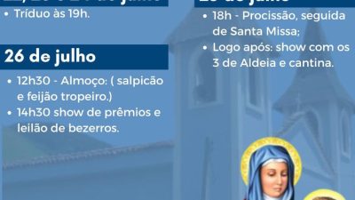 Festa em Honra a Sant’Ana – Aldeia Velha – 22 a 26/07/26