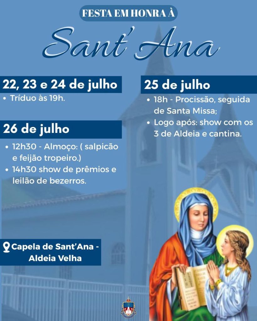 Festa em Honra a Sant’Ana – Aldeia Velha – 22 a 26/07/26